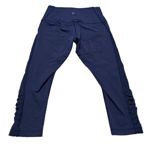 LULULEMON•Paneled Navy Leggings